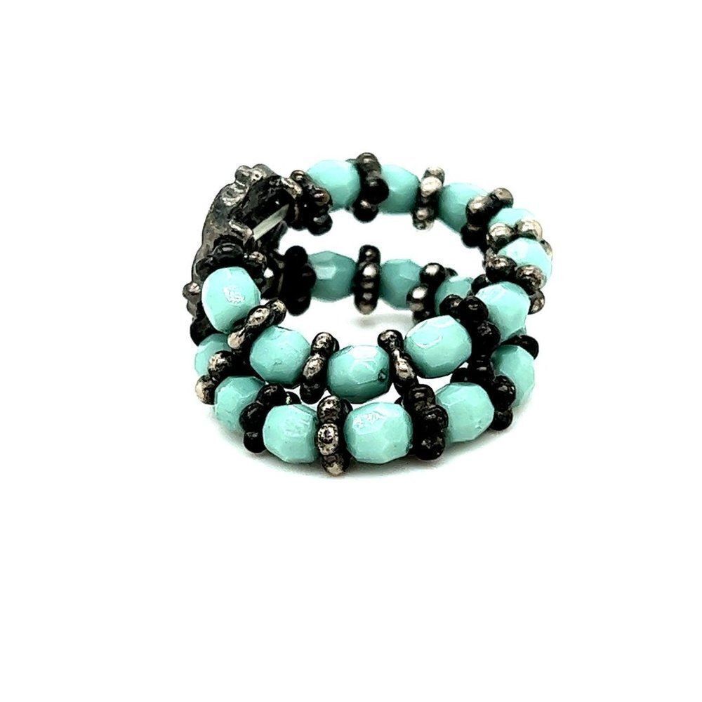 Double Strand Beaded Ring‎ - Picture 2 of 4